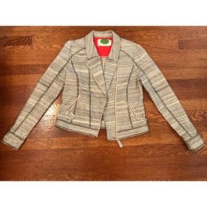 Grey & white Anthropologie blazer